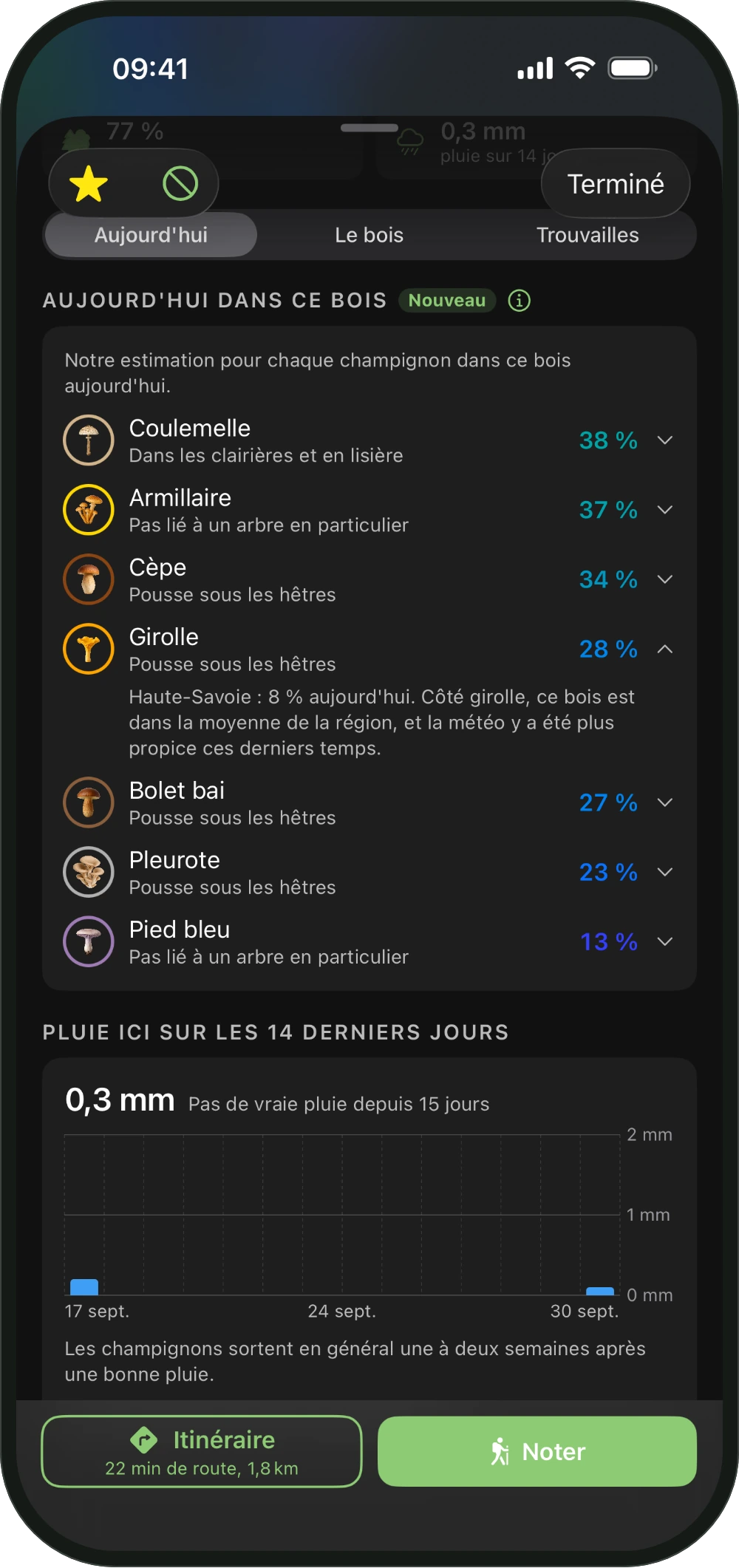 La fiche d'un bois
