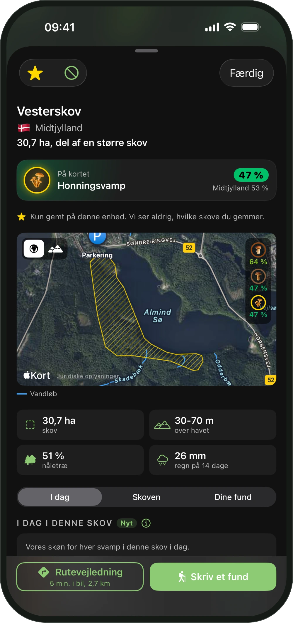 En skovs kort